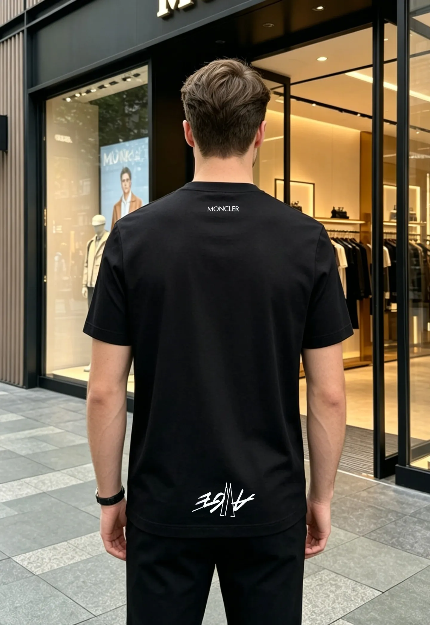 ⚜️Moncler 26s New Arrival T .Original ❤️ LOGO ！ 3D . ！ Classic . 190g . . Breathable， ！！！ ！ ：White.Black.Sizes：M-3XL ！（S 4XL ）175/145 XL
